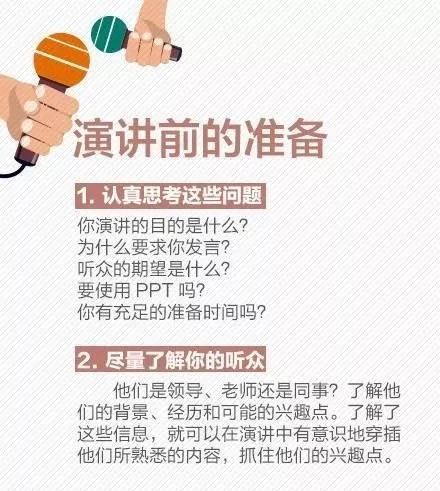 18个实用演讲技巧